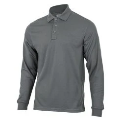 Men's Condor Performance Long Sleeve Polo Graphite
