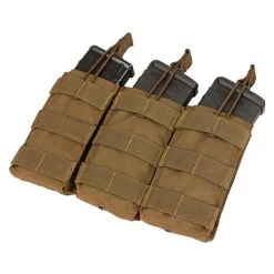 Condor Triple M4/M16 Open-Top Mag Pouch Brown